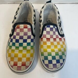 Vans Red and Yellow Sneakers Vibrant Slip-On Canvas